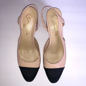 Chanel slingback heels size 34 vintage